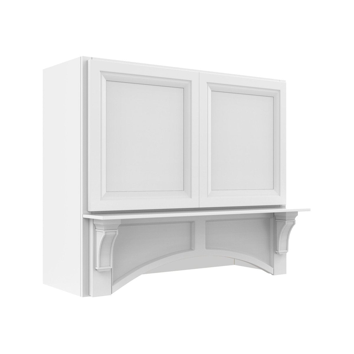 Assembled - Richmond White - Mantle Hood | 42"W x 36"H x 21"D - BUILDMYPLACE