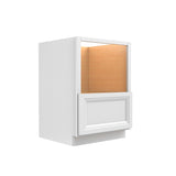 Assembled - Richmond White - Microwave Base Cabinet | 24"W x 34.5"H x 24"D - BUILDMYPLACE