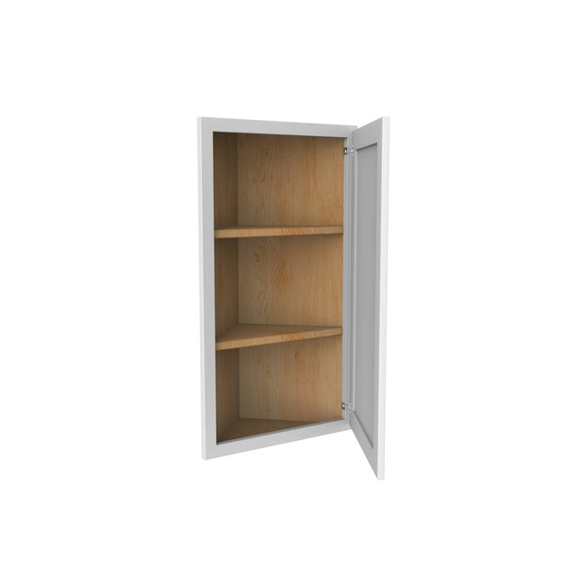 Assembled - Richmond White - Single Door Wall End Cabinet | 12"W x 30"H x 12"D - BUILDMYPLACE