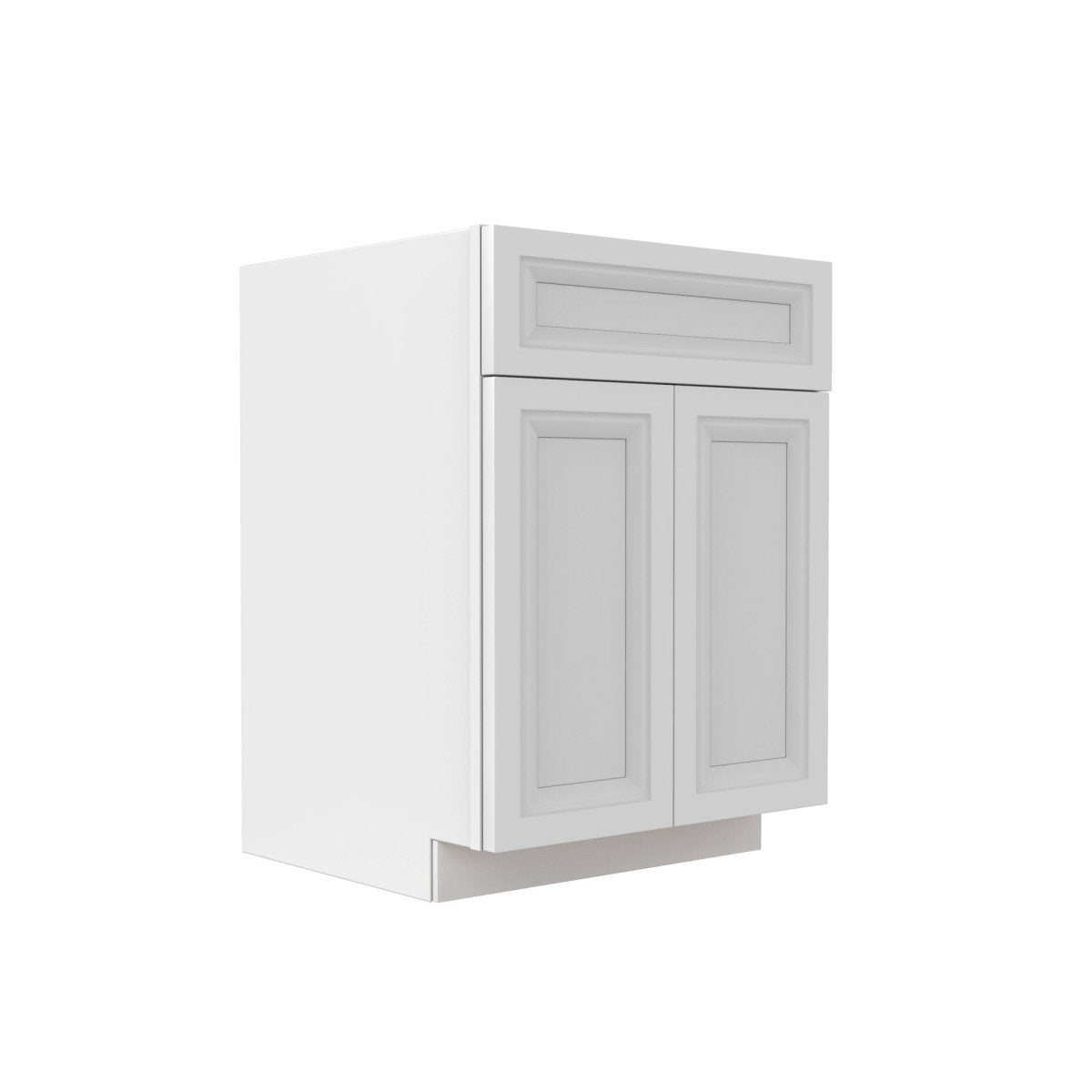 Assembled - Richmond White - Single Drawer Front 2 Door Sink Base Cabinet | 24"W x 34.5"H x 24"D - BUILDMYPLACE