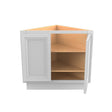 Assembled - Richmond White - Straight Base End Cabinet | 24"W x 34.5"H x 24"D - BUILDMYPLACE