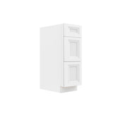 Assembled - Richmond White - Vanity Drawer Base Cabinet | 12"W x 34.5"H x 21"D - BUILDMYPLACE