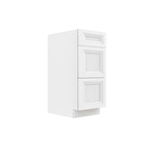 Assembled - Richmond White - Vanity Drawer Base Cabinet | 15"W x 34.5"H x 21"D - BUILDMYPLACE