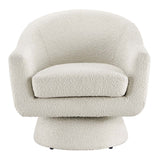 Astral Boucle Fabric Swivel Chair - BUILDMYPLACE