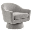 Astral Boucle Fabric Swivel Chair - BUILDMYPLACE