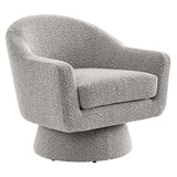 Astral Boucle Fabric Swivel Chair - BUILDMYPLACE