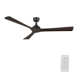 ATHENA 60 inch 3 - Blade No Light Ceiling Fan with Remote - LEDMyPlace