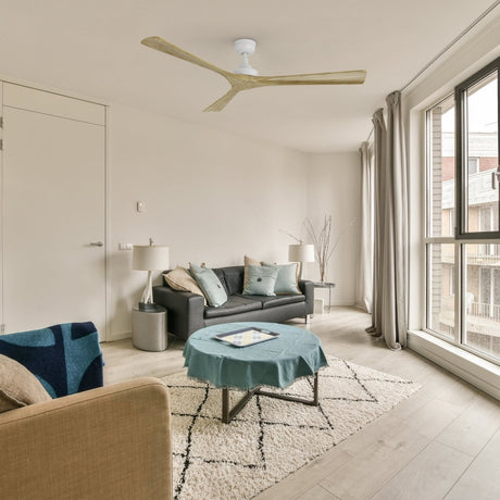 ATHENA 60 inch 3 - Blade No Light Ceiling Fan with Remote - LEDMyPlace