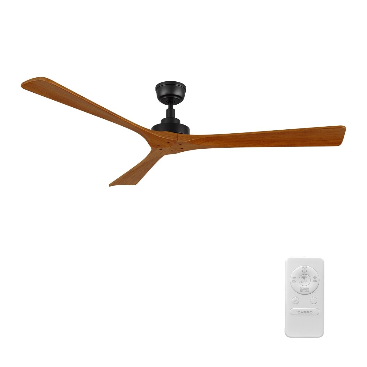 ATHENA 60 inch 3 - Blade No Light Ceiling Fan with Remote - LEDMyPlace