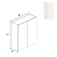 Atlas Blanco - 42" Height Double Door Wall Cabinets - 42"W x 42"H x 12"D - Pre Assembled - BUILDMYPLACE