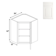 Atlas Blanco - Diagonal Corner Wall Cabinets - 24"W x 42"H x 12"D - Pre Assembled - BUILDMYPLACE