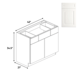 Atlas Blanco - Vanity Consoles - 42"W x 34.5"H x 21"D - Pre Assembled - BUILDMYPLACE