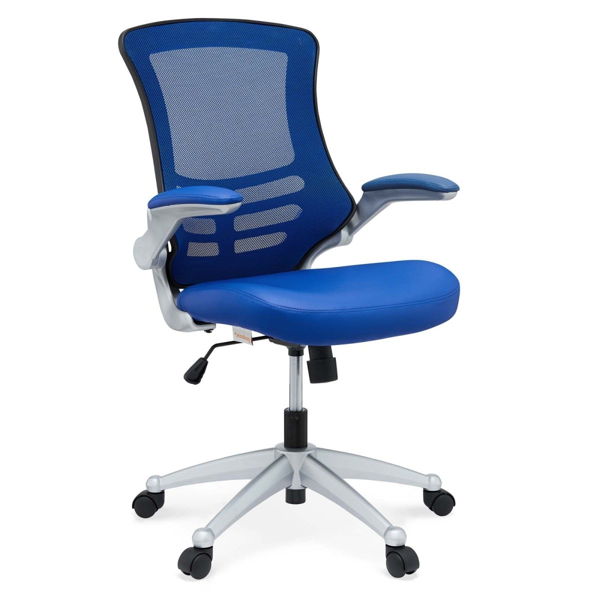 Attainment Computer Desk Mesh Office Chair With Flip - Up Arms - Padded Armrest - BUILDMYPLACE