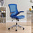 Attainment Computer Desk Mesh Office Chair With Flip - Up Arms - Padded Armrest - BUILDMYPLACE