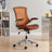 Attainment Computer Desk Mesh Office Chair With Flip - Up Arms - Padded Armrest - BUILDMYPLACE