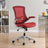 Attainment Computer Desk Mesh Office Chair With Flip - Up Arms - Padded Armrest - BUILDMYPLACE