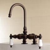 Auqa Vintage 3.4" Deck Mount Tub Faucet - BUILDMYPLACE