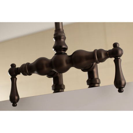 Auqa Vintage 3.4" Deck Mount Tub Faucet With 7" Spout Reach - BUILDMYPLACE