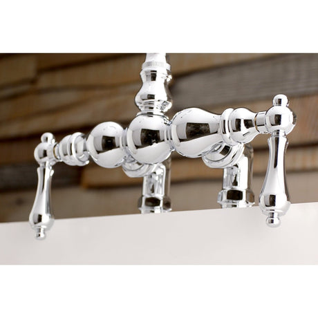 Auqa Vintage 3.4" Deck Mount Tub Faucet With 7" Spout Reach - BUILDMYPLACE