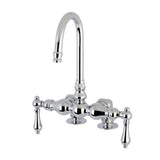 Auqa Vintage 3.4" Deck Mount Tub Faucet With 7" Spout Reach - BUILDMYPLACE