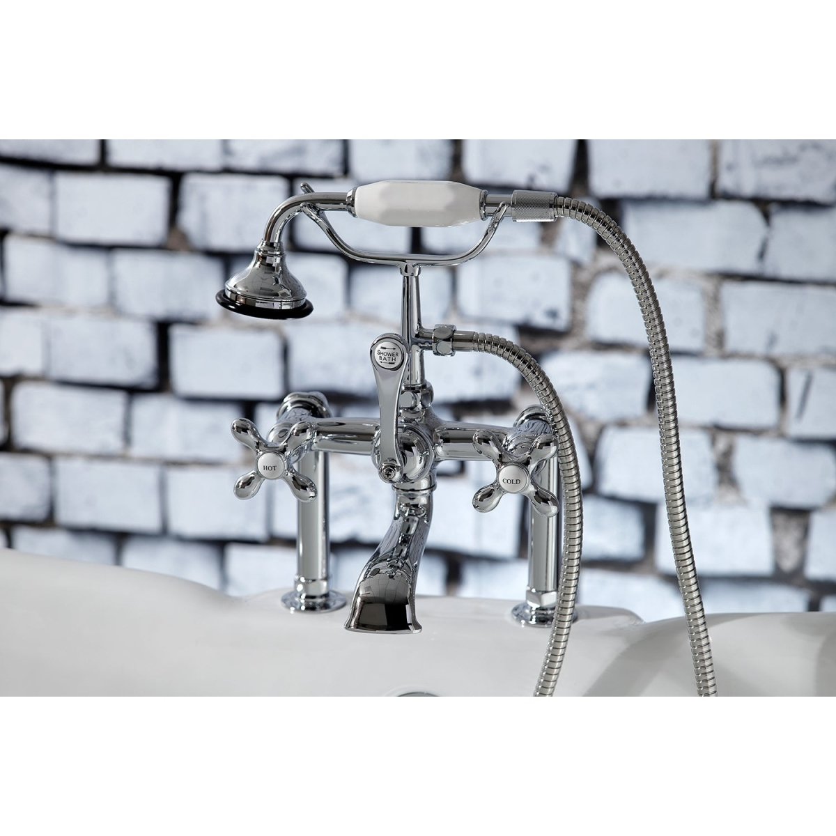 Auqa Vintage 7" Deck Mount Clawfoot Tub Faucet - BUILDMYPLACE