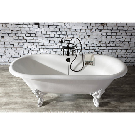 Auqa Vintage 7" Deck Mount Clawfoot Tub Faucet - BUILDMYPLACE