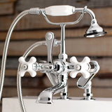 Auqa Vintage 7"Adjustable Clawfoot Tub Faucet With Hand Shower - BUILDMYPLACE