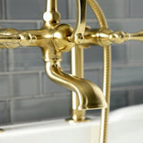 Auqa Vintage Deck Mount Clawfoot Tub Faucet With High Quality Solid Brass Construction - BUILDMYPLACE