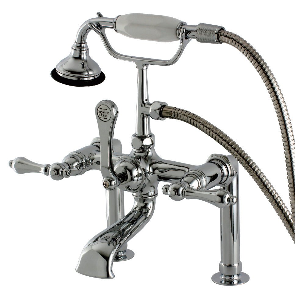 Auqa Vintage Deck Mount Clawfoot Tub Faucet With High Quality Solid Brass Construction - BUILDMYPLACE