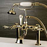 Auqa Vintage Deck Mount Clawfoot Tub Faucet With High Quality Solid Brass Construction - BUILDMYPLACE