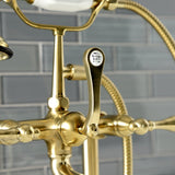 Auqa Vintage Deck Mount Clawfoot Tub Faucet With High Quality Solid Brass Construction - BUILDMYPLACE