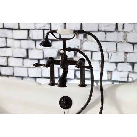 Auqa Vintage Deck Mount Clawfoot Tub Faucet With High Quality Solid Brass Construction - BUILDMYPLACE