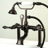 Auqa Vintage Deck Mount Clawfoot Tub Faucet With High Quality Solid Brass Construction - BUILDMYPLACE