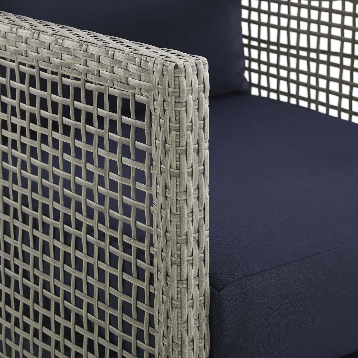 Aura 3 Piece 5 Seat Outdoor Patio Wicker Rattan Set - BUILDMYPLACE