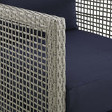 Aura 3 Piece 5 Seat Outdoor Patio Wicker Rattan Set - BUILDMYPLACE