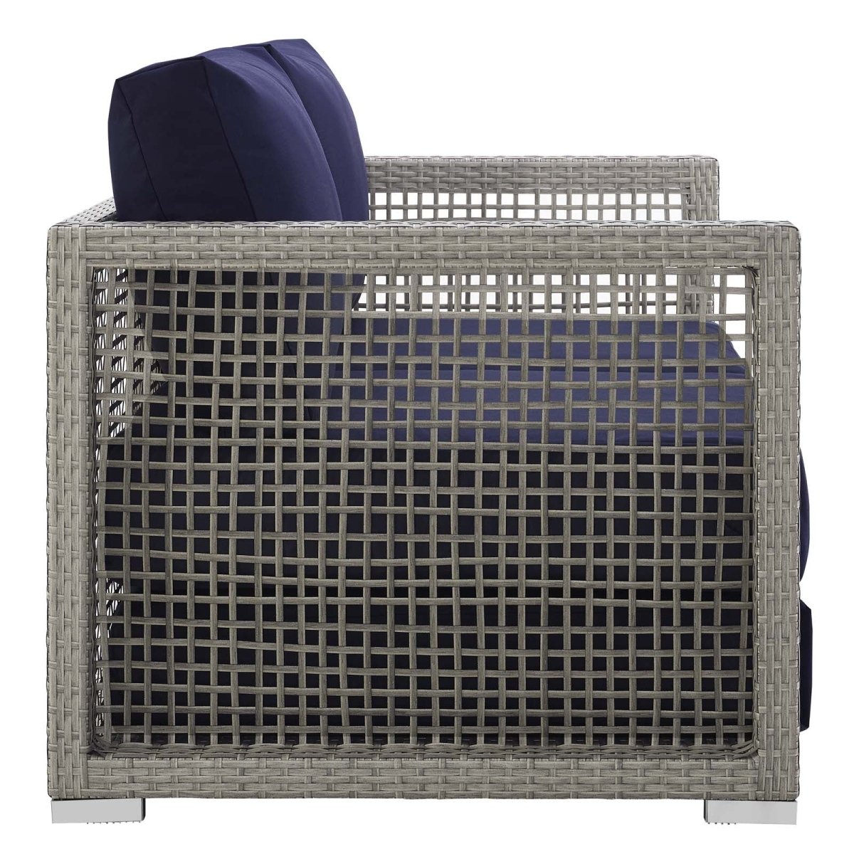 Aura 3 Piece 5 Seat Outdoor Patio Wicker Rattan Set - BUILDMYPLACE