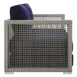 Aura 3 Piece 5 Seat Outdoor Patio Wicker Rattan Set - BUILDMYPLACE