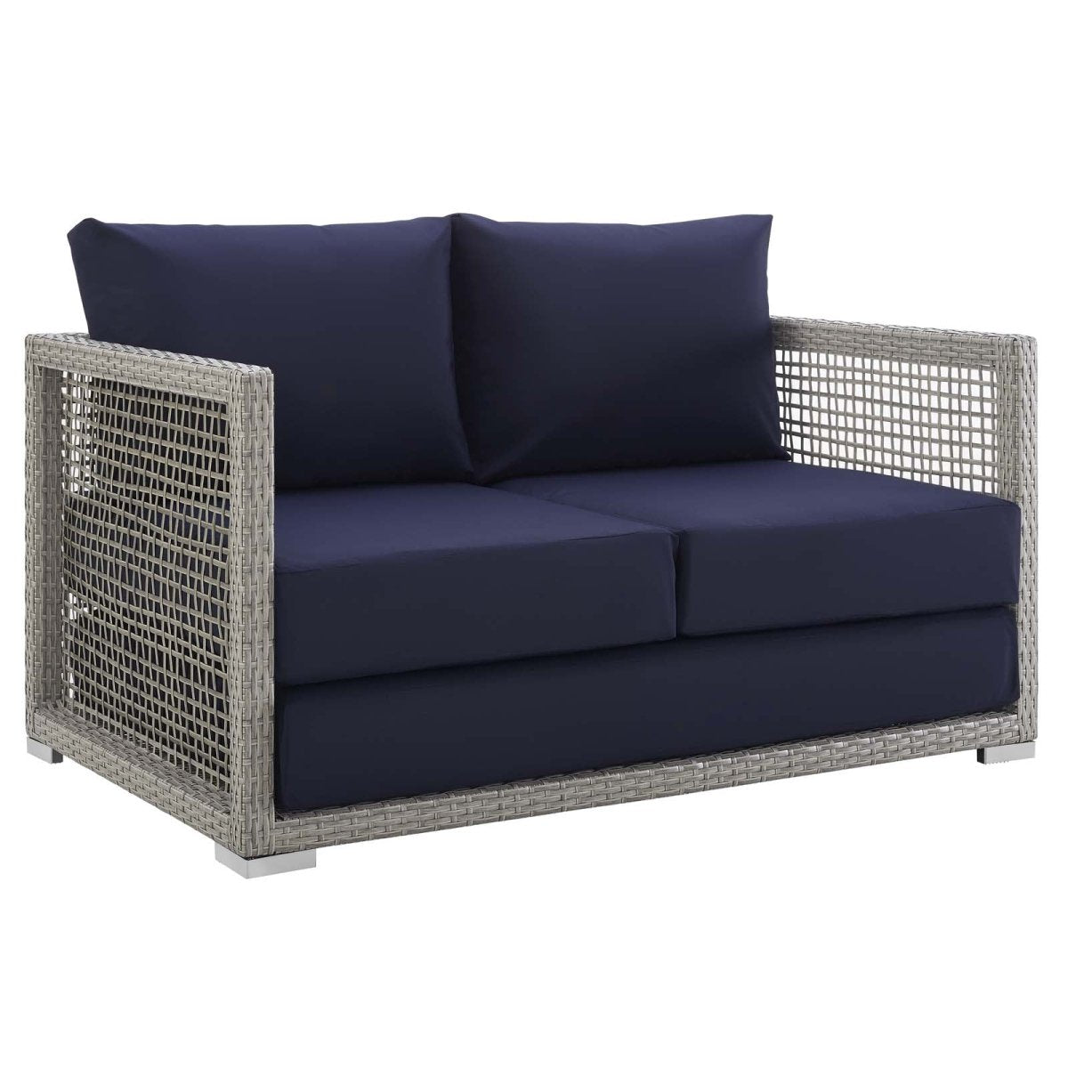 Aura 3 Piece 5 Seat Outdoor Patio Wicker Rattan Set - BUILDMYPLACE
