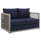Aura 3 Piece 5 Seat Outdoor Patio Wicker Rattan Set - BUILDMYPLACE