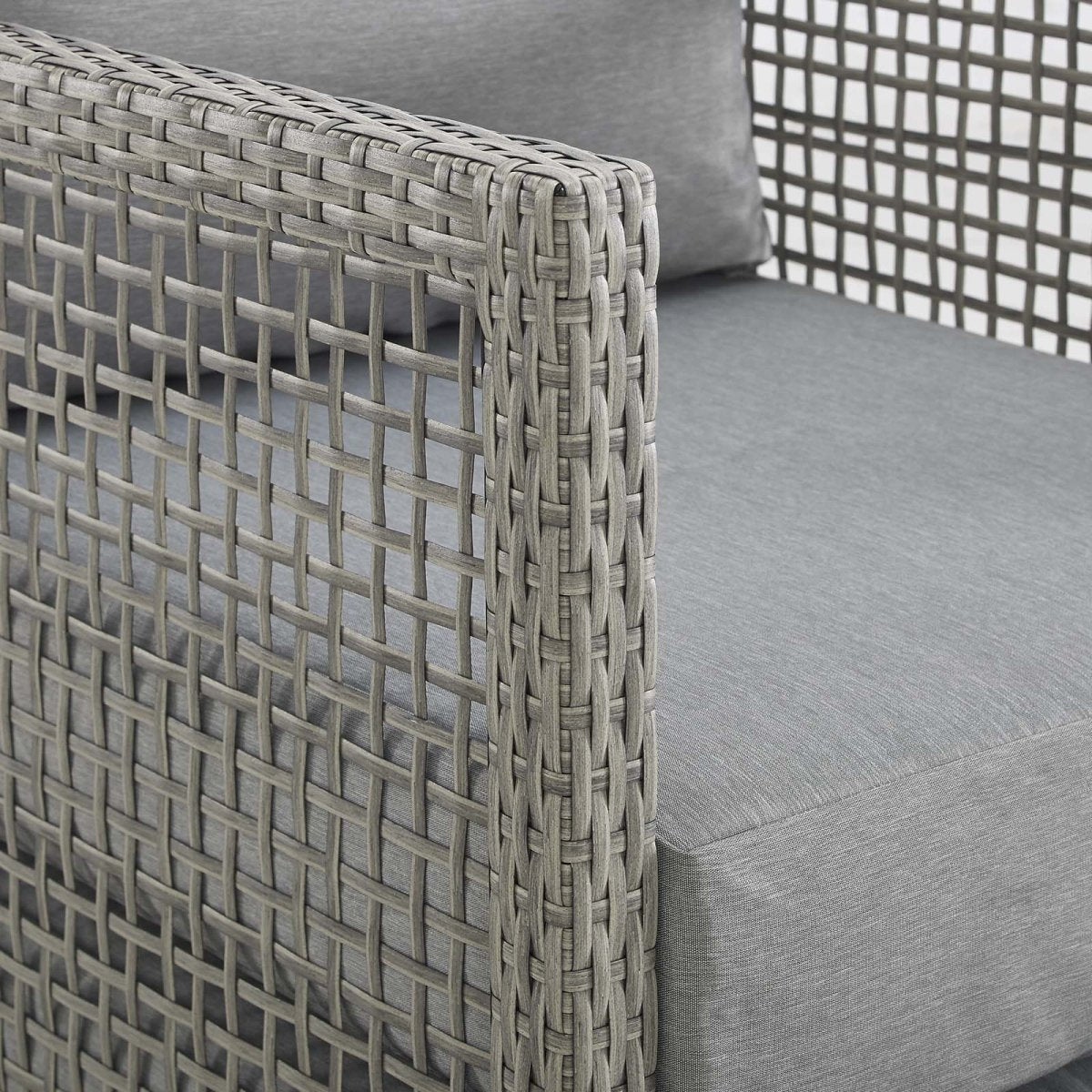 Aura 3 Piece 5 Seat Outdoor Patio Wicker Rattan Set - BUILDMYPLACE