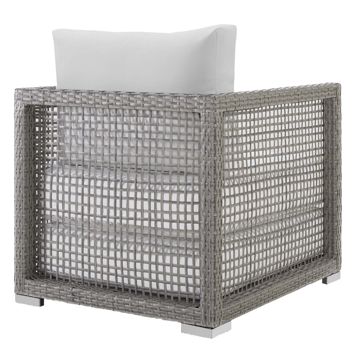 Aura 3 Piece Two Armchair Outdoor Patio Wicker Rattan Set - BUILDMYPLACE