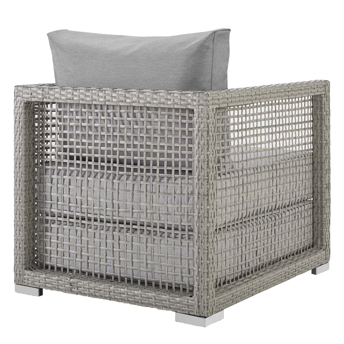 Aura 3 Piece Two Armchair Outdoor Patio Wicker Rattan Set - BUILDMYPLACE