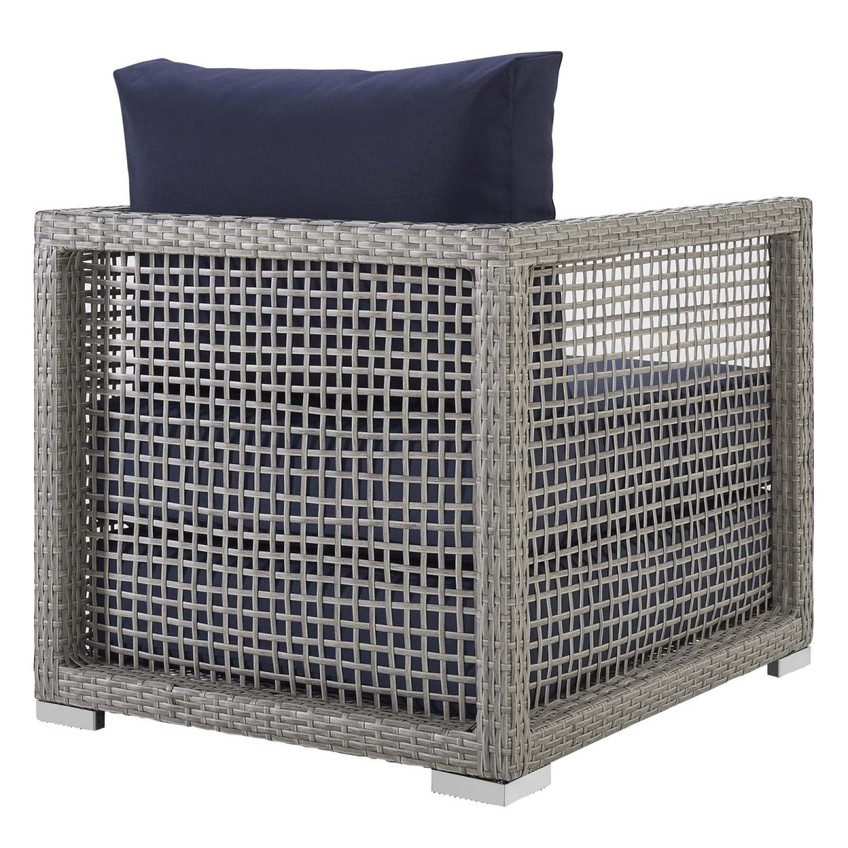 Aura 3 Piece Two Armchair Outdoor Patio Wicker Rattan Set - BUILDMYPLACE