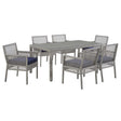Aura Outdoor Patio Wicker Rattan Set In 7 Piece - BUILDMYPLACE