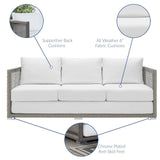 Aura Outdoor Patio Wicker Rattan Sofa - BUILDMYPLACE