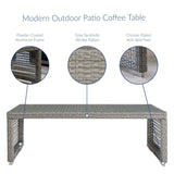 Aura Rattan Outdoor Patio Coffee Table - BUILDMYPLACE