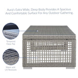 Aura Rattan Outdoor Patio Coffee Table - BUILDMYPLACE