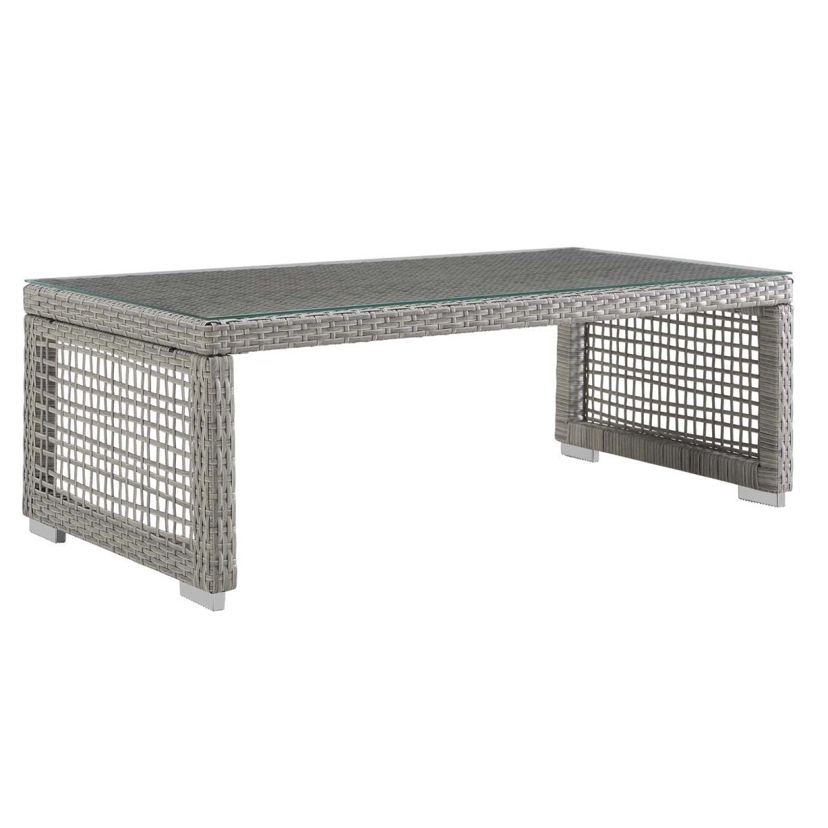 Aura Rattan Outdoor Patio Coffee Table - BUILDMYPLACE