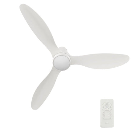 AURORA 52 inch 3 - Blade Flush Mount Smart Ceiling Fan with Remote & LED Light - LEDMyPlace