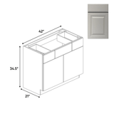 Avalon Ashen - Vanity Consoles - 42"W x 34.5"H x 21"D - Pre Assembled - BUILDMYPLACE